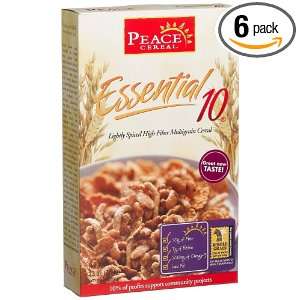 Peace Cereal Essential 10, 13 Ounce Boxes (Pack of 6)  