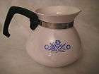 CORNING WARE 6 Cup Coffee Pot Teapot Tea Pot Kettle CORNFLOWER BLUE NO 