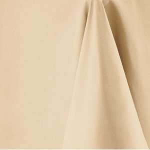  Clotted Cream Soft Cotton Feel Round Tablecloth 178cm 