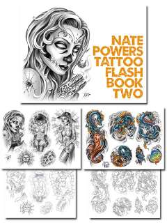 Tattoo Supplies Flash Book NATE POWERS vol 2 Gangster  
