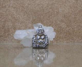   English Sterling 3D Oriental Asian Japanese Buddha Bracelet Charm