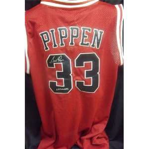  Scottie Pippen Autographed Jersey Chicago Bulls Nba 