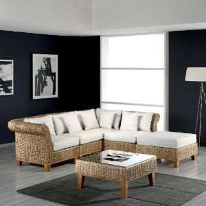   318 Seagrass 6 Pieces Deep Seating Set in Natural with