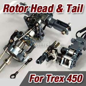 450 CNC Metal Main Rotor Head Tail for Trex 450 V2 SE  