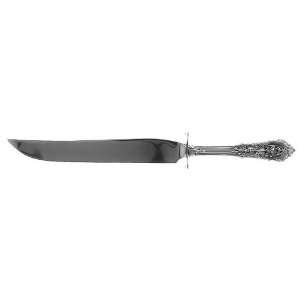 Wallace Rose Point (Sterling,1934,No Monograms) Small Steak Carving 