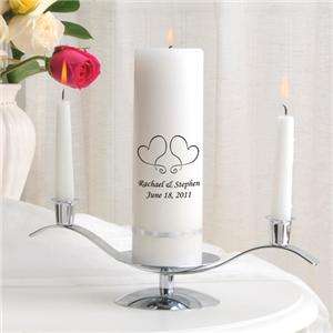 5pc Deluxe Personalized Unity Candle Stand Set Wedding  