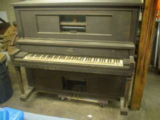 Antique Autopiano Upright Player Piano, mahogany  