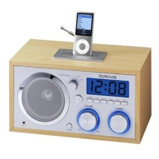 Craig Electronics CMA3036 Retro iPod Alarm Clock Radio by Craig