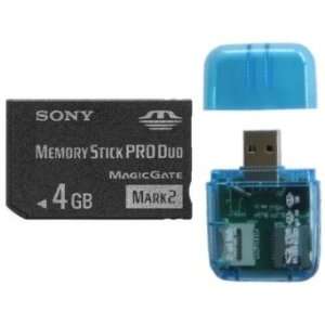  Sony 4GB Memory Stick PRO DUO MSPD (Mark 2) Memory Card 