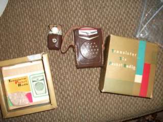 Vintage Transistor Six Pocket Radio Original Box 1962 nice Blast From 