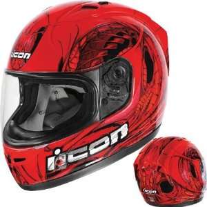  Icon Alliance SSR Speedfreak Full Face Helmet Large  Red 