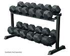YORK 2 Tier Dumbbell Rack Pro Hex Weight Storage Stand 