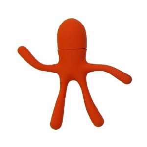 Super Talent Rb Stickman 4gb Usb2.0 Flash Drive Orange Solid Rubber 