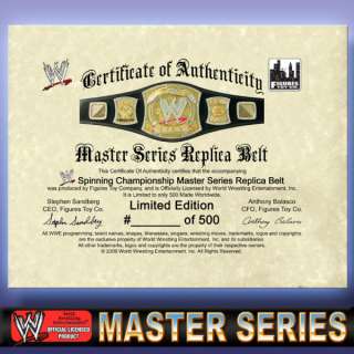 WWE Master Series Championship SPINNER Replica BELT  