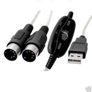 USB to Midi Cable for Roland Keyboard Yamaha Piano Drum  