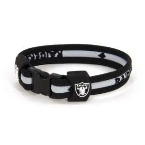  Oakland Raiders Titanium Sport Bracelet