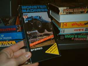 MONSTER MADNESS MONSTER TRUCKS VINTAGE TAPE VHS  