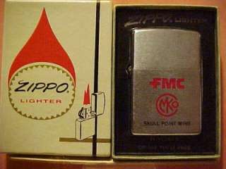 1977 Zippo Lighter   Vietnam Contractor FMC & Skull Point Mine   MIB 