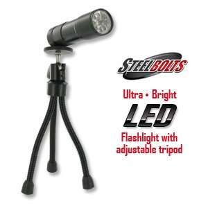    SteelBolts Ultra Bright LED Flashlight with Tripod: Electronics