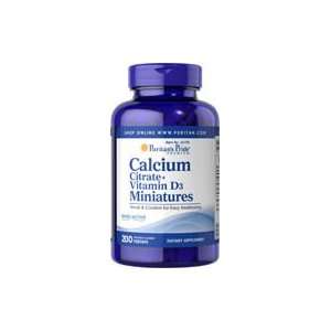  Calcium Citrate + Vitamin D3 Miniatures 200 mini Coated 