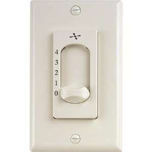   Lighting P2613 59 Almond Four Speed Wall Mounted Ceiling Fan Control