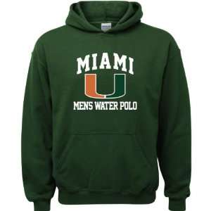 Miami Hurricanes Forest Green Youth Mens Water Polo Arch Hooded 