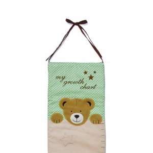  Baby Bear Fabric Growth Chart Green Baby