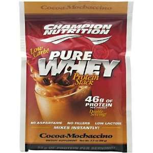 Champion Nutrition Pure Whey Protein Stack, Cocoa Mochaccino, 60