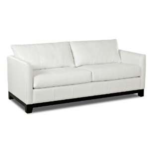 Leon White leather Sofa